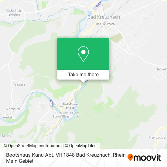 Карта Bootshaus Kanu-Abt. Vfl 1848 Bad Kreuznach