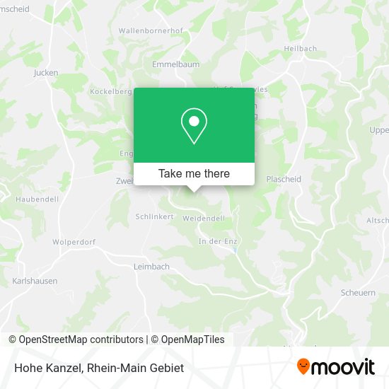 Карта Hohe Kanzel