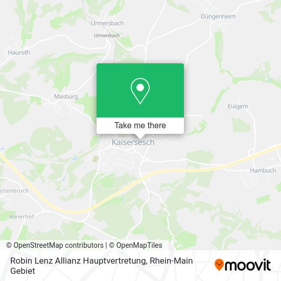 Карта Robin Lenz Allianz Hauptvertretung