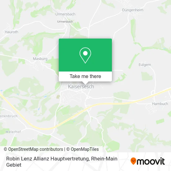 Карта Robin Lenz Allianz Hauptvertretung