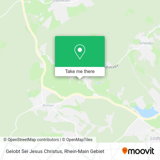 Карта Gelobt Sei Jesus Christus