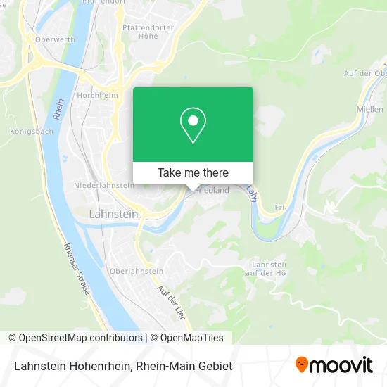 Карта Lahnstein Hohenrhein