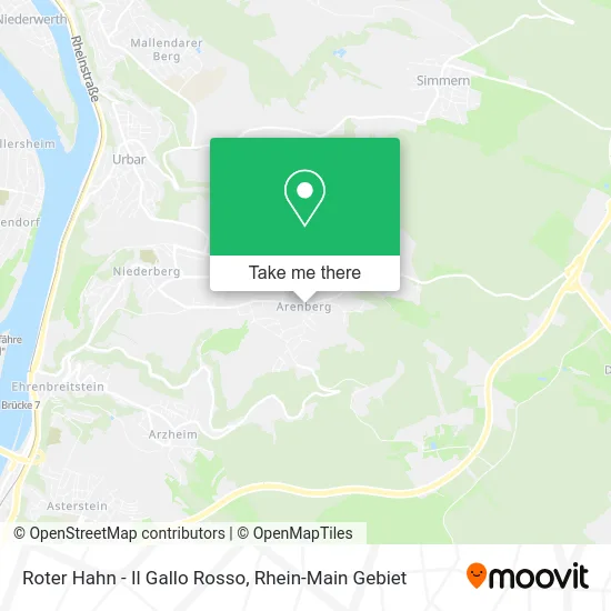 Карта Roter Hahn - Il Gallo Rosso