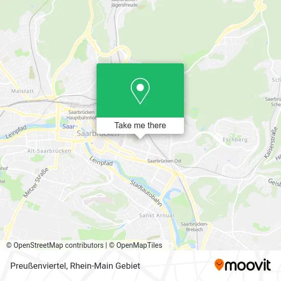 Карта Preußenviertel