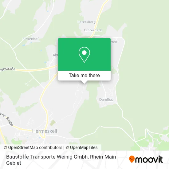 Карта Baustoffe-Transporte Weinig Gmbh