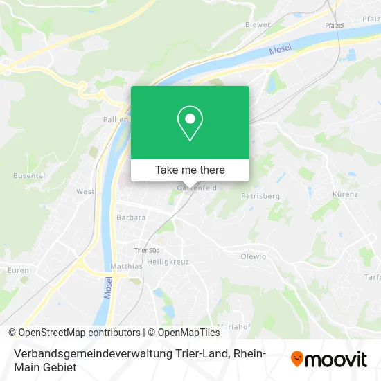 Карта Verbandsgemeindeverwaltung Trier-Land
