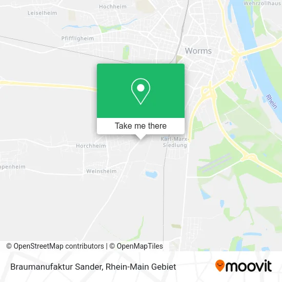 Карта Braumanufaktur Sander