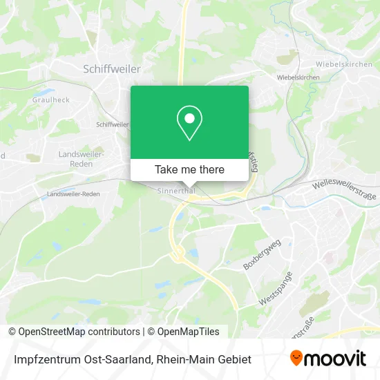 Карта Impfzentrum Ost-Saarland