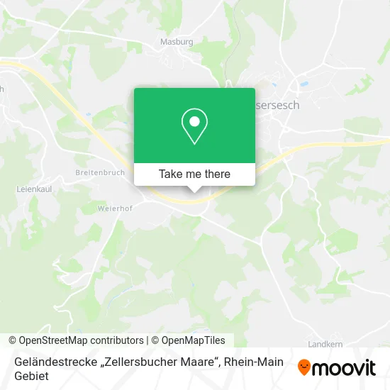 Карта Geländestrecke „Zellersbucher Maare“