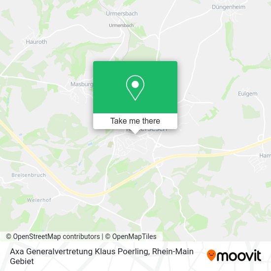 Карта Axa Generalvertretung Klaus Poerling