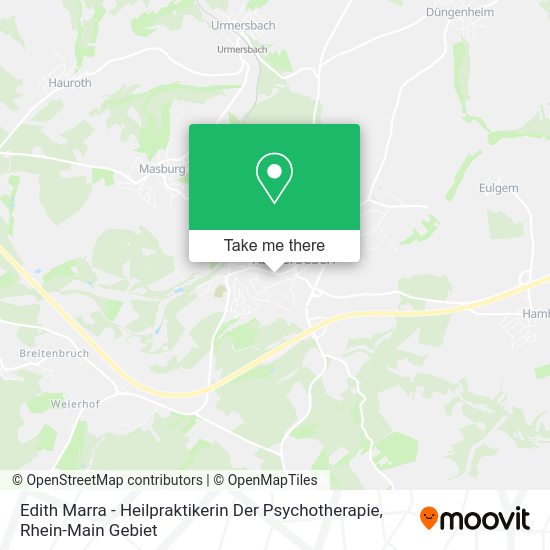 Карта Edith Marra - Heilpraktikerin Der Psychotherapie