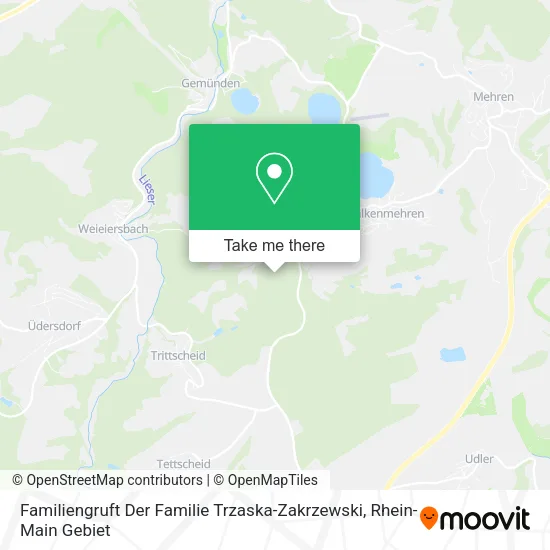 Карта Familiengruft Der Familie Trzaska-Zakrzewski