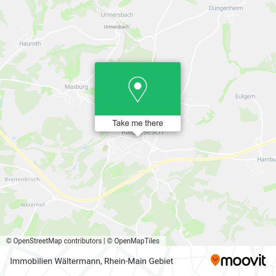 Карта Immobilien Wältermann