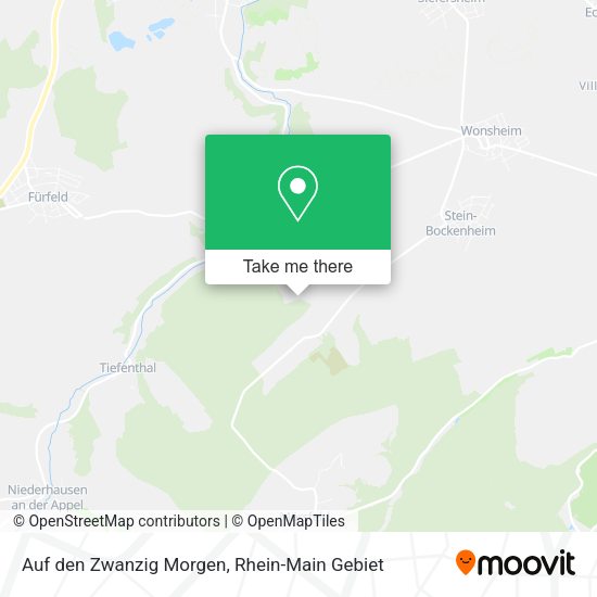 Карта Auf den Zwanzig Morgen