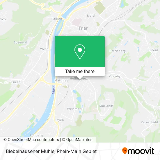 Карта Biebelhausener Mühle