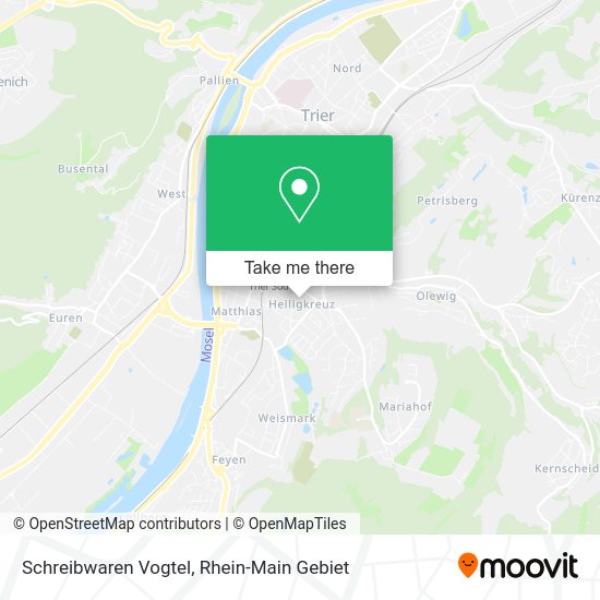 Карта Schreibwaren Vogtel