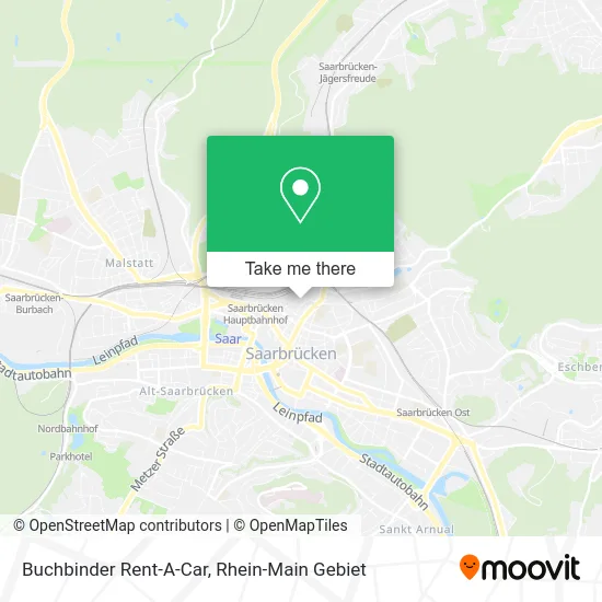 Карта Buchbinder Rent-A-Car