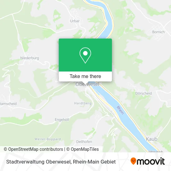 Карта Stadtverwaltung Oberwesel