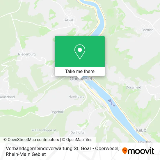 Карта Verbandsgemeindeverwaltung St. Goar - Oberwesel