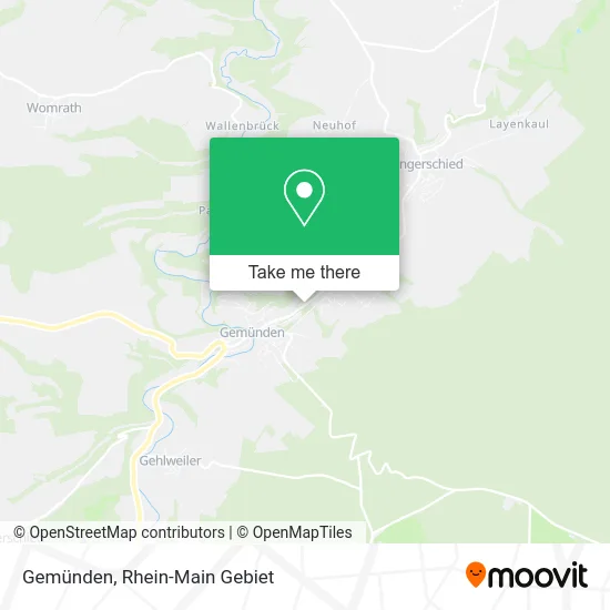 Карта Gemünden