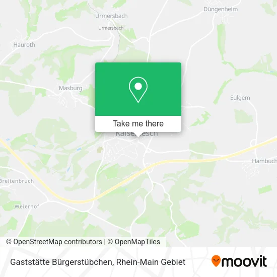 Карта Gaststätte Bürgerstübchen