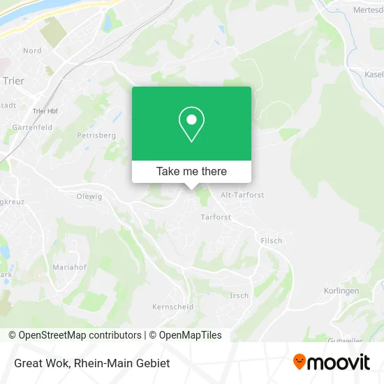 Карта Great Wok
