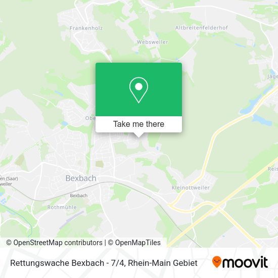 Карта Rettungswache Bexbach - 7/4