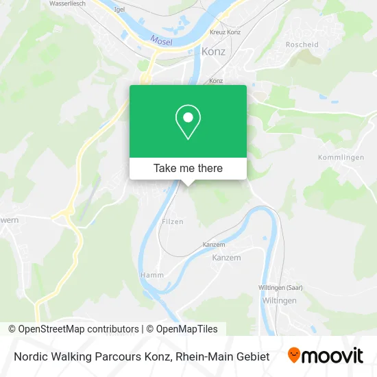 Карта Nordic Walking Parcours Konz
