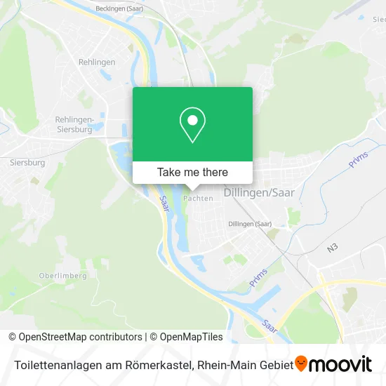 Карта Toilettenanlagen am Römerkastel