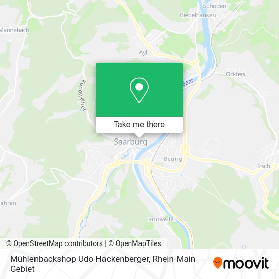 Mühlenbackshop Udo Hackenberger map
