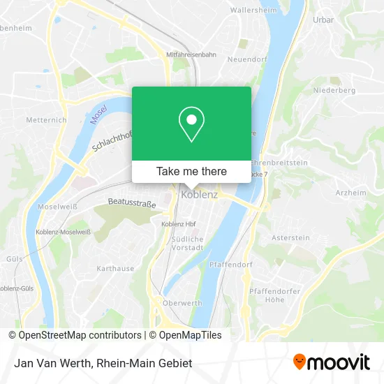 Карта Jan Van Werth