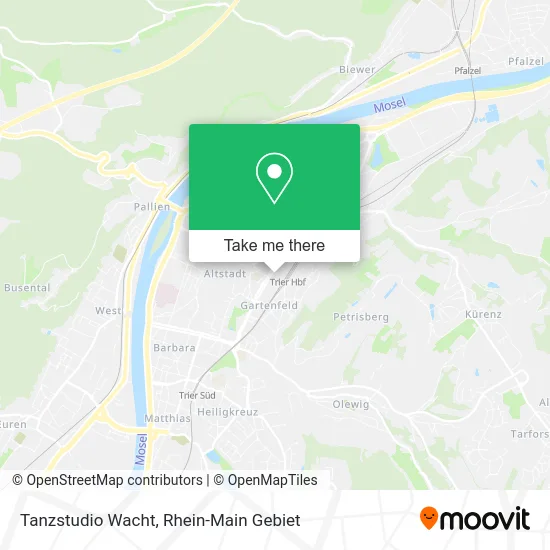 Карта Tanzstudio Wacht