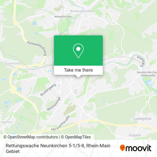 Карта Rettungswache Neunkirchen 5-1 / 5-8
