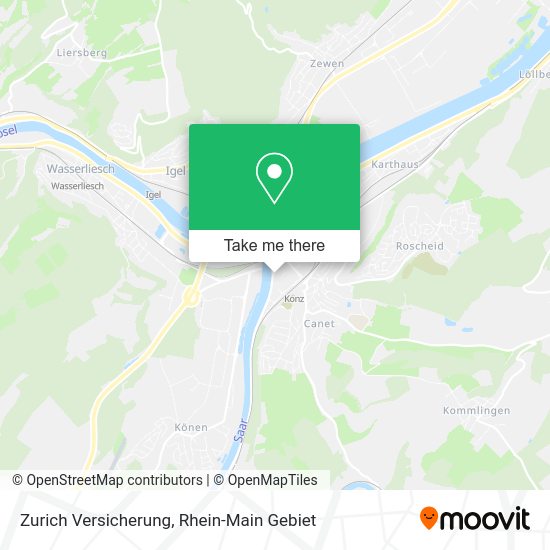 Карта Zurich Versicherung