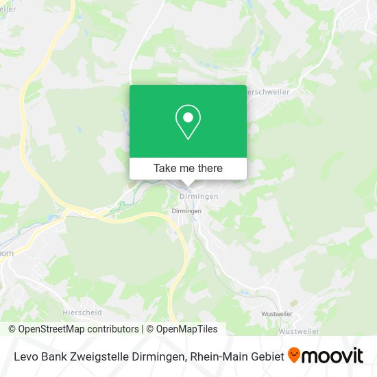 Карта Levo Bank Zweigstelle Dirmingen