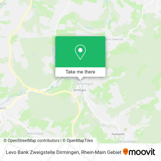 Карта Levo Bank Zweigstelle Dirmingen