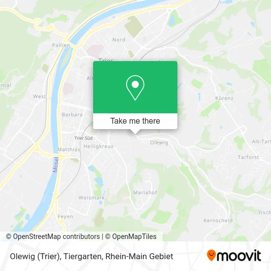 Карта Olewig (Trier), Tiergarten