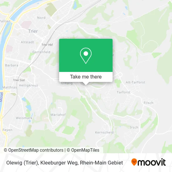 Карта Olewig (Trier), Kleeburger Weg