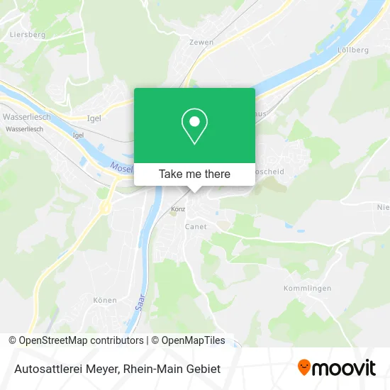 Карта Autosattlerei Meyer