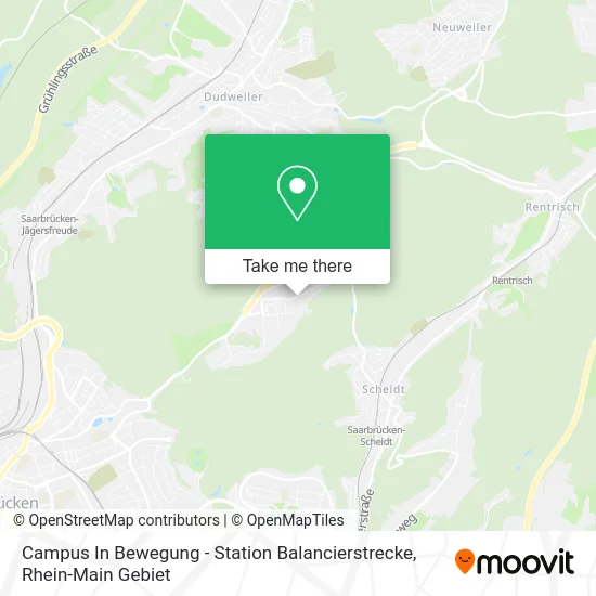 Карта Campus In Bewegung - Station Balancierstrecke