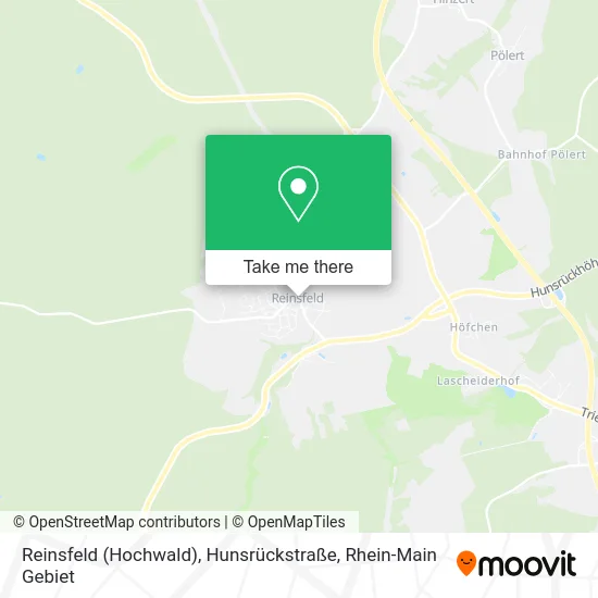 Карта Reinsfeld (Hochwald), Hunsrückstraße