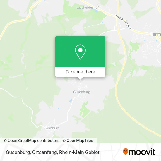 Карта Gusenburg, Ortsanfang