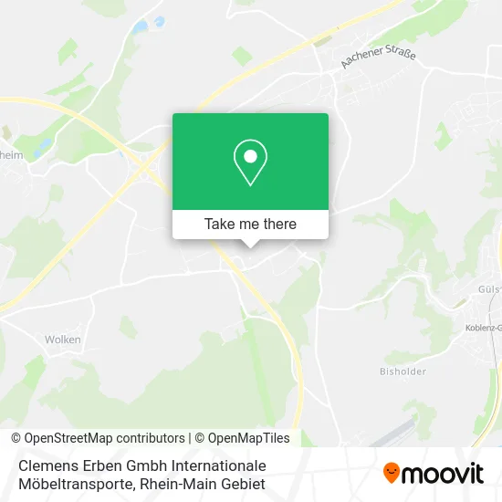 Карта Clemens Erben Gmbh Internationale Möbeltransporte