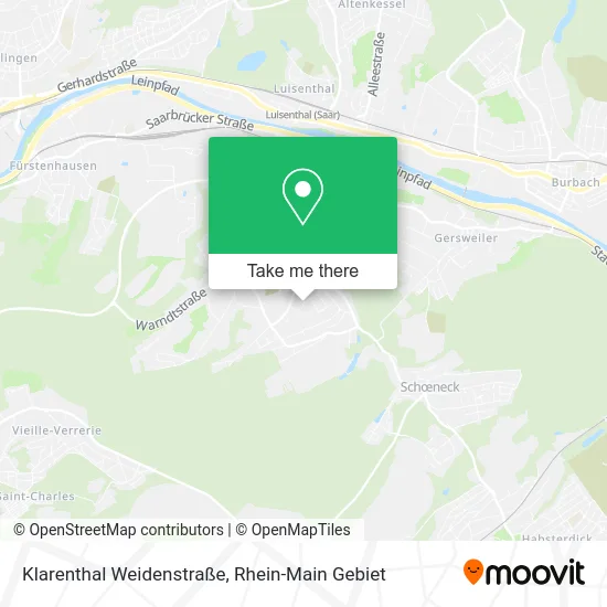 Карта Klarenthal Weidenstraße