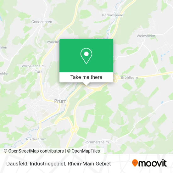Карта Dausfeld, Industriegebiet