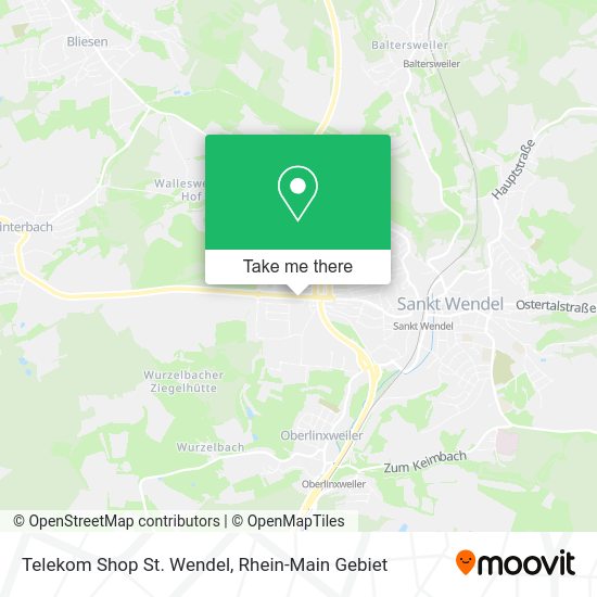 Карта Telekom Shop St. Wendel