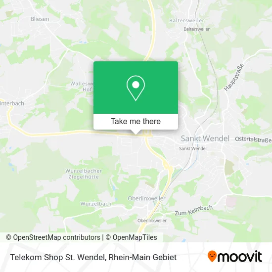 Telekom Shop St. Wendel map