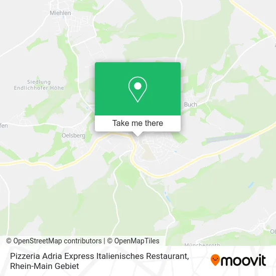 Карта Pizzeria Adria Express Italienisches Restaurant