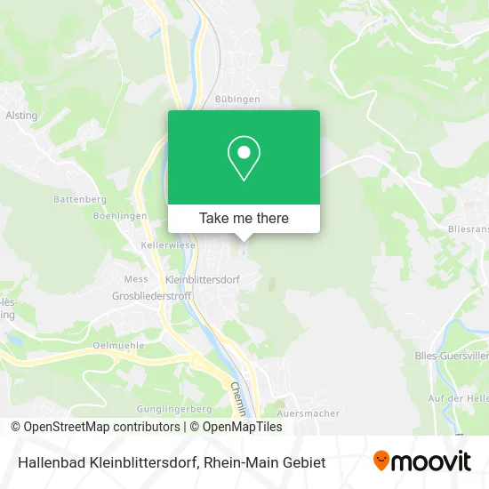 Карта Hallenbad Kleinblittersdorf