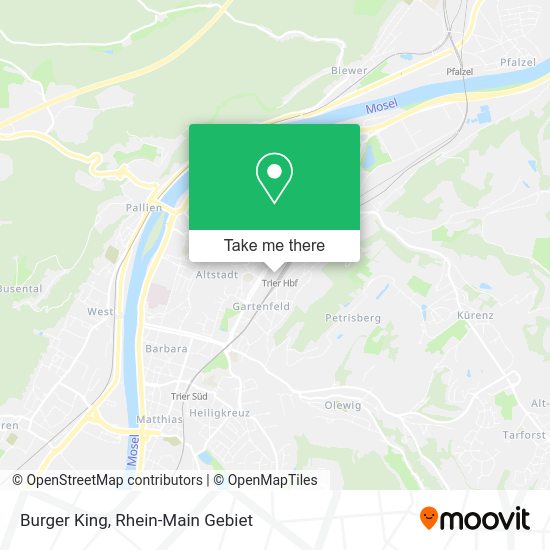 Карта Burger King